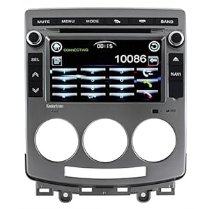 How to buy  Koolertron For Old Mazda 5 2005-2010 Multimedia In-dash Car DVD GPS Navigation Player Sat Nav 7 Inch Digital Touchscreen With Steering Wheel Control tooth iPod RDS CDC AUX video audio
