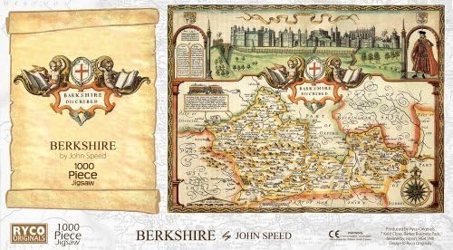 Berkshire Historical Map 1000 Piece Jigsaw Puzzle (1610). Free print! by Ryco Originals