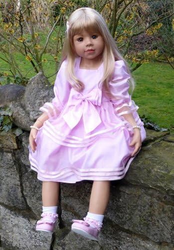 39" Amber Pretty in Pink Blonde hair and Brown Eyes by Monika Levenig Master Piece Doll BML974