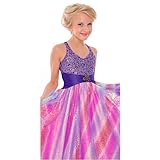 Posh Angels Purple Pink Sequin Girl Pageant Dress 4
