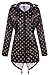 Fashion Women Ladies Polka Dot Raincoat Fishtail Hooded Print Jacket Raincoat