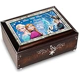 Disney FROZEN Brown Music Box Plays the Melody of "Let It Go" by The Bradford Exchange