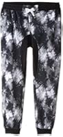 Southpole Men's Big-Tall Jogger Pants In Funky Tie Dye Fleece with Drop Crotch