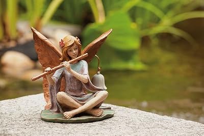 Fairy with Flute Garden Statuary
