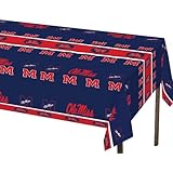 Creative Converting Mississippi Rebels Plastic Banquet Table Cover