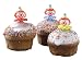 Clownskopfpicker     Verpackungseinheit  6 St�ckClownskopfpicker aus Kunststoff.Eignen sich auch zur 
Dekoration von Kleingeb�ck und Eisbechern.ca. 5.5 cm