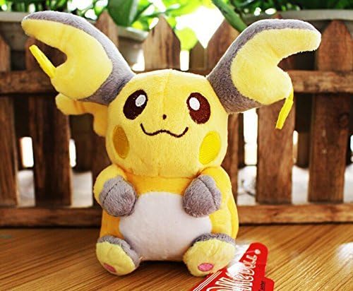 HOT SALE Crisher 14-15cm Raichu Pikachu Pokemon Plush Doll Toy by CRISHER
