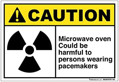 Caution - Microwave Oven Could Be Harmful (7" x 10") - Decal