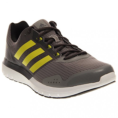 adidas Performance Men's Duramo 7 M Running Shoe,Grey/Bright Yellow/Grey,9 M US