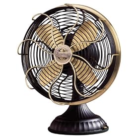 Casablanca Fans 1928D 10" Zephair Retro Indoor Satin Brass Desk Fan