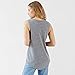 FV RELAY® Women's Retro Vintage Sleeveless O-Neck Tee Shirts Fashion T-Shirt