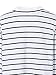 Persun Women White Stripes Long Sleeve PU Elbow Water Fall Cardigan Jacket