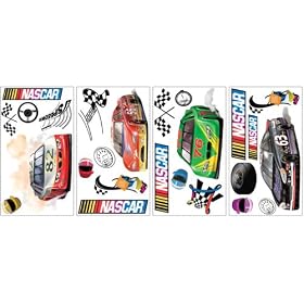 RoomMates RMK1047SCS NASCAR Peel and Stick Appliques
