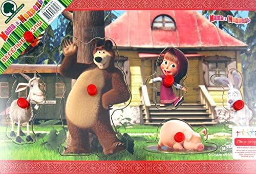 Wood First Baby Puzzle "Masha and Bear "