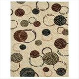 Centre Street Hemisphere Beige Contemporary Rug Size: 5' x 8' Rectangle by 