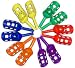 Set of 6 Assorted Colors Jai Alai Scoops and ball