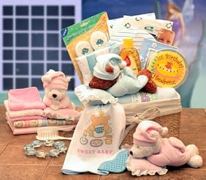 Sweet Dreams Baby New Baby Basket - PINK