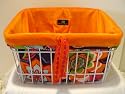 Couture Cruiser Bike Basket Liner Tote Bag (style: Poppy Pilar)
