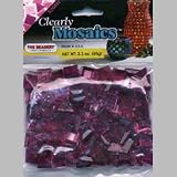 Clearly Mosaics Faceted Stones 67g-Fuchsia/Rose/Amethyst