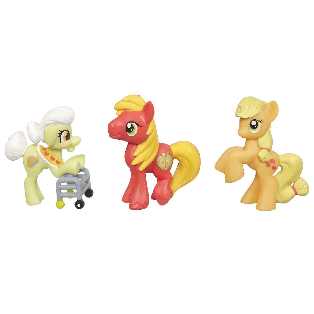 My Little Pony Friendship is Magic Apple Family Set 3Pack Granny Smith, Big Macintosh Applejack Set
My Little Pony Friendship is Magic Apple Family Set 3Pack Granny Smith, Big Macintosh Applejack Set