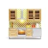Lundby 60.9001.00 - Stockholm: K�chenset (Puppenhausm�bel)