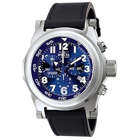 Invicta Men’s Exclusive Force Collection Chronograph Black Leather Watch #F0047