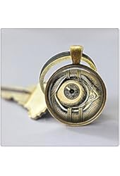 Steampunk Keychain, Human Anatomy, Evil Eye, Steam Punk Key Chain