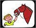 Mouse Pad with animals, human, body, individuals, feeding, individual, persons, humans, people, horse, child, pets, person