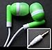 Electronics : Free Postage: Green Inear sound isolation headphones for all Mp3 players