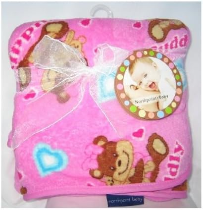 Cuddly Bear Soft Fuscia Blanket - by Northpoint Baby (Fuscia)