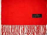 100% Cashmere Wool Super Soft Feel Scarf - Venetian Red