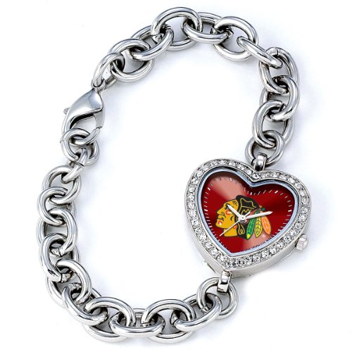 Game Time Women's NHL-HEA-CHI Chicago Blackhawks Heart Series Watch