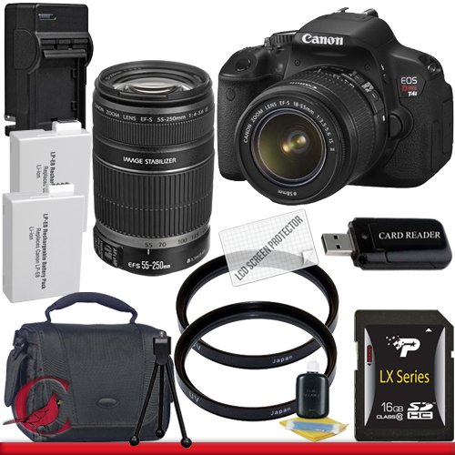 black friday price Canon T4i 18-55mm/55-250MM Kit