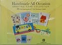 Handmade All Occasion Greeting Cards Collection with Decorative, Reusable Organizer Box - 34 Greeting Cards and 7 Gift Enclosure Cards