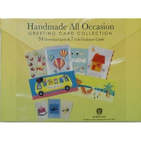 Handmade All Occasion Greeting Cards Collection with Decorative, Reusable Organizer Box -... by 