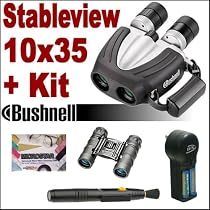 Bushnell Stableview 10x35 Image Stabilizing Indoor outdoor Hunting Spotting Binocular Plus Accessory Package