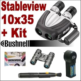 Click here to buy Bushnell Stableview 10x35 Image Stabilizing Indoor outdoor Hunting Spotting Binocular Plus... by Bushnell.