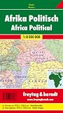Freytag Berndt Poster, Afrika 1:8.000.000, metallbest&auml;bt in Rolle