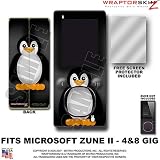 Zune 2 Skin Penguins on Black WraptorSkinz TM Kit fits Zune 2 (4&8gig player) by TuneTattooz TM