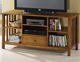 Tv/vcr Stand 1-drawer Honey