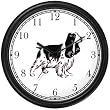 English Springer Spaniel Dog Wall Clock by WatchBuddy Timepieces (Black Frame)