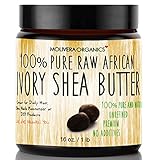 Molivera Organics Raw African Organic Grade A Ivory Shea Butter for Natural Skin Care, Hair Care - 16 oz.