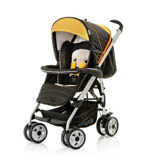 Imagen principal de Hauck 127254 Condor CO 12 - Silla de paseo con capota y cesto inferior, color negro y amarillo