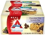 Atkins Advantage Bars, Chocolate Chip Granola, 1.7-Ounce Bars