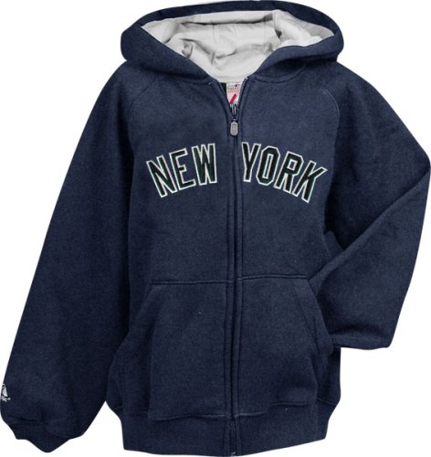 New York Yankees Newborn Baby Navy Hooded Fleece Zippered Sweatshirt