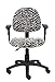 Boss Office Products B326-ZB Perfect Posture Delux Microfiber Task Chair with Adjustable Arms in Zebra