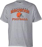 Cleveland Browns -Grey- Stacked Helmet T-Shirt