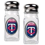 MLB Minnesota Twins Salt and Pepper Shaker Set with Crystal Coat