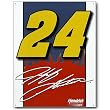 Nostalgic Nascar Tin Sign : Jeff Gordon Signature Dupont # 24