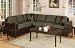 2pcs Sectional Sofa Set - Contemporary Sage Color